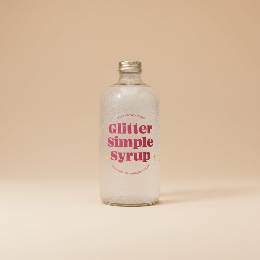 Wood Stove Kitchen | Cocktail & Mocktail Mixer | Glitter Simple Syrup
