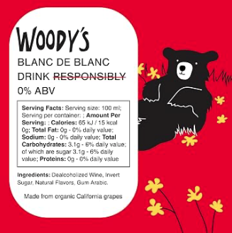 Woody's Wine | Non-Alcoholic | Blanc De Blanc