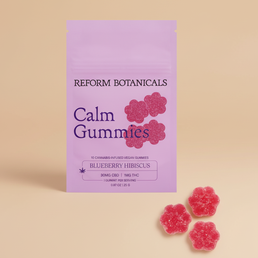Reform Botanicals | Blueberry Hibiscus Calm Gummy