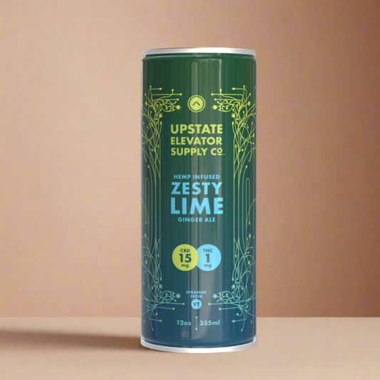 Upstate Elevator Supply Co. - Hemp Infused Zesty Lime Ginger Ale
