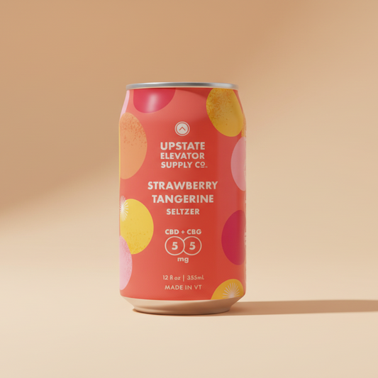 Upstate Elevator Supply Co. - CBD + CBG Strawberry Tangerine Seltzer