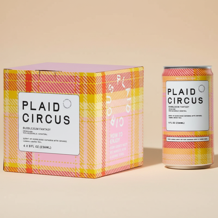 Plaid Circus - Bubblegum Fantasy Sparkling AF Cocktail