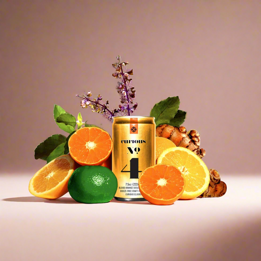 Curious Elixir | No. 4 Mini Can | Blood Orange Green Mandarin Spritz