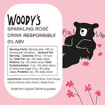 Woody's Wine | Non-Alcoholic | Rose